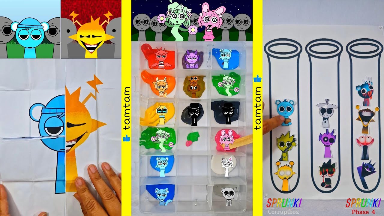 Sprunki 🎵 Mixing Colors 🌈 Guess the Sprunki ❓ DIY Challenge Sprunki 🧩