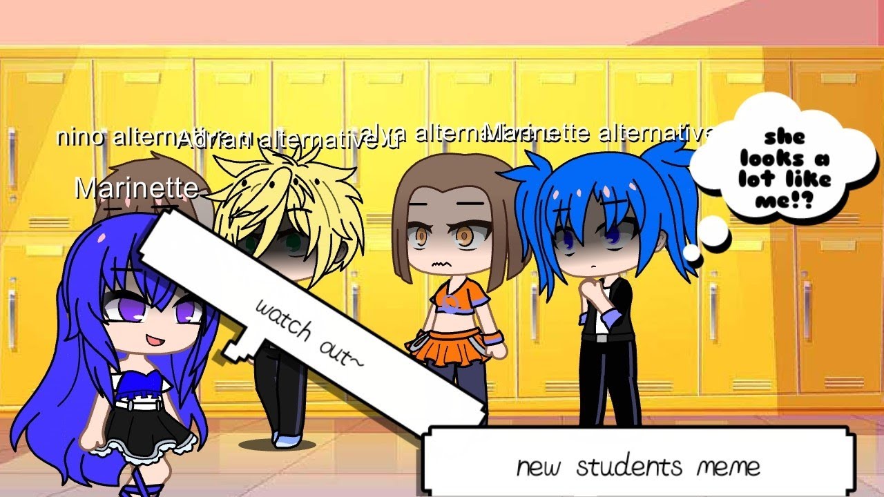 New students meme//Miraculous ladybug AU