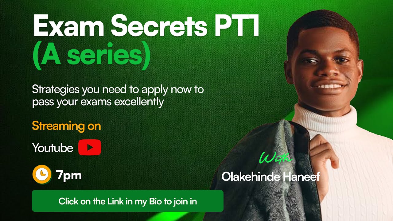 [ LIVE] EXAM SECRETS - Part 1