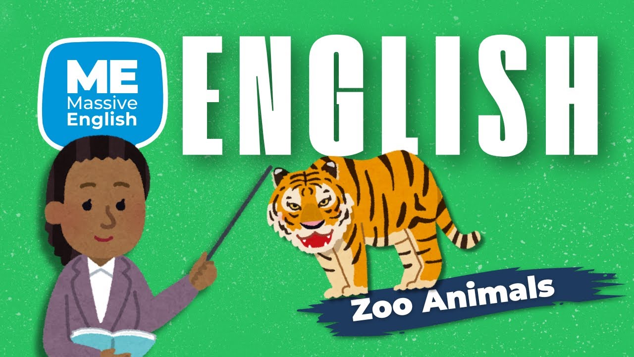 Zoo Animals in English | Beginner Comprehensible English Input | A1 Level English Listening Practice