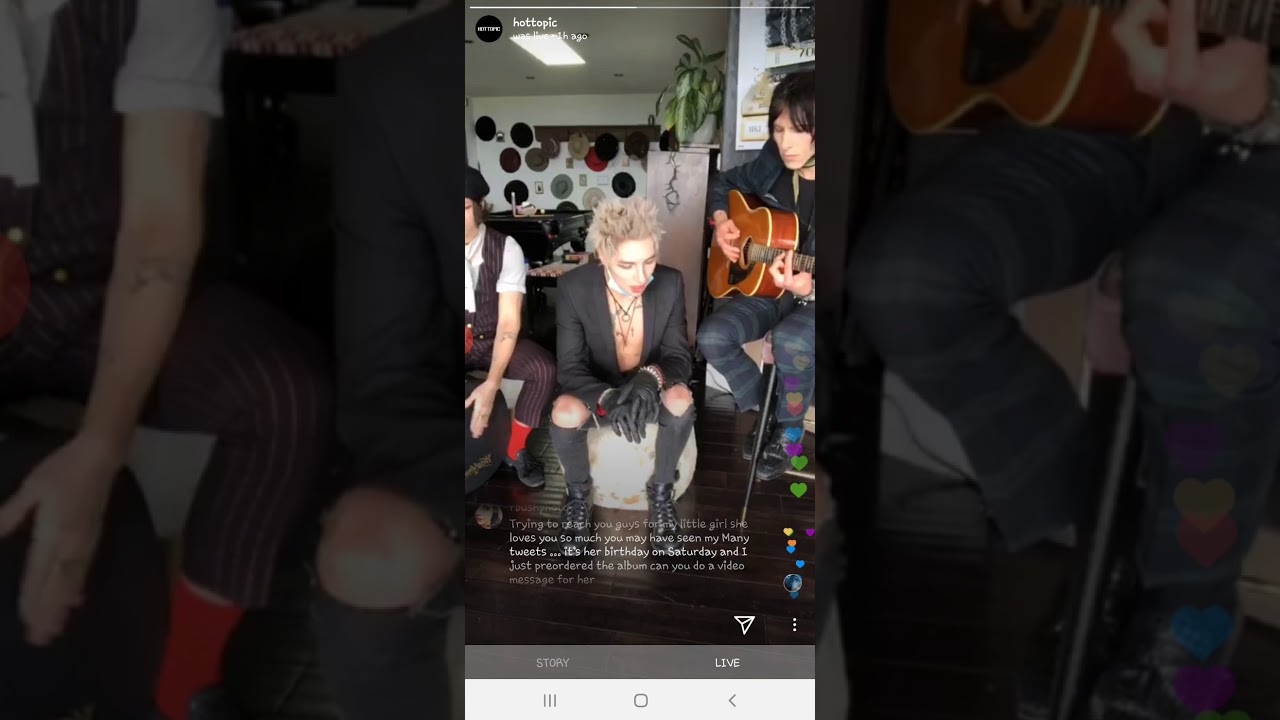 Palaye Royale Live on Hot Topic's IG - 4/8/20