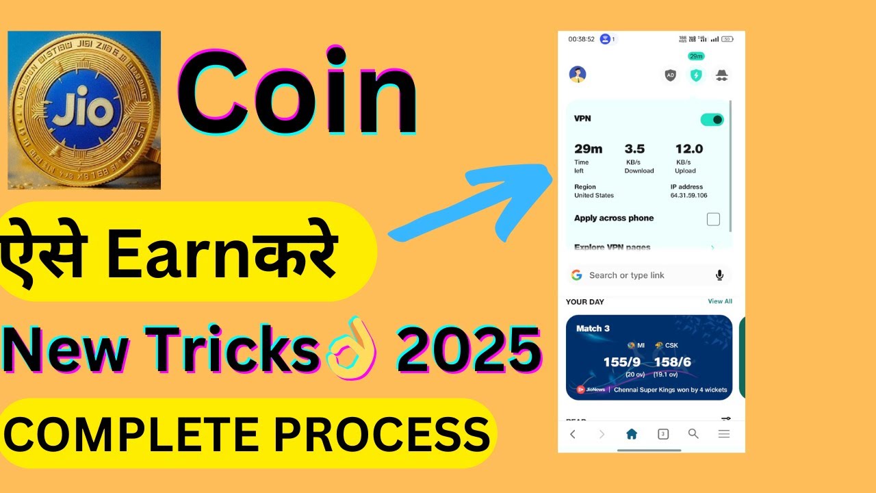 Jio Coin Earn Kaise kare 2025 secret tricks Vpn Earn #jiosphere #jiocoin  #Kishantech