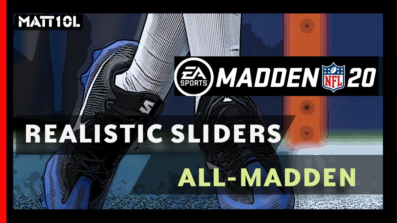 My Madden 20 Sliders | All-Madden Difficulty
