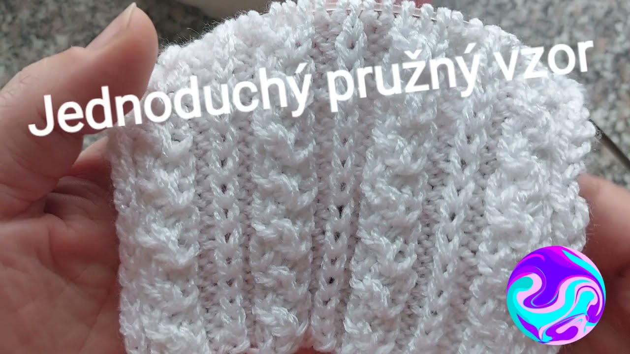 83. Jednoduchý pružný vzor.  Krok za krokom 👞👞.