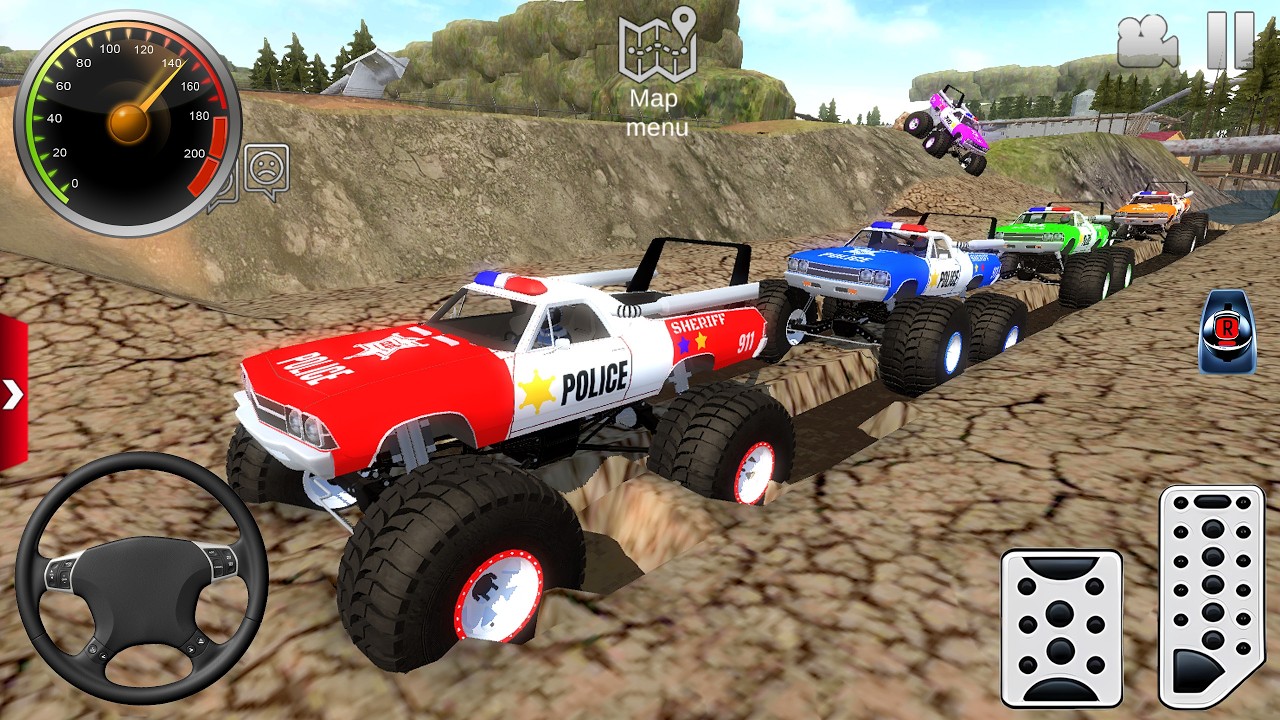 Police Monster Truck Impossible Driver #2 - Car Extreme Stunts Android Gameplay