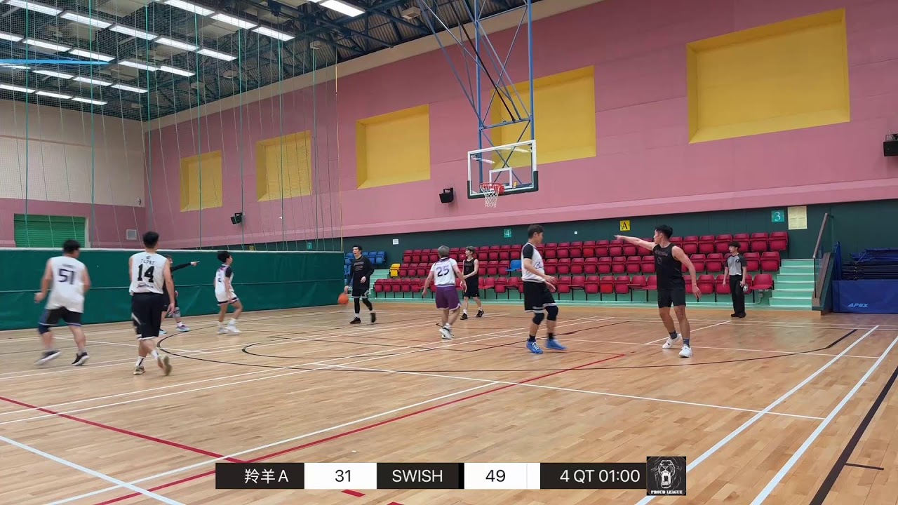 傲聯平日籃球聯賽Season 9 D4 傲傲盃四強 03032026 佐敦谷羚羊A VS Swish
羚羊A VS SWISH