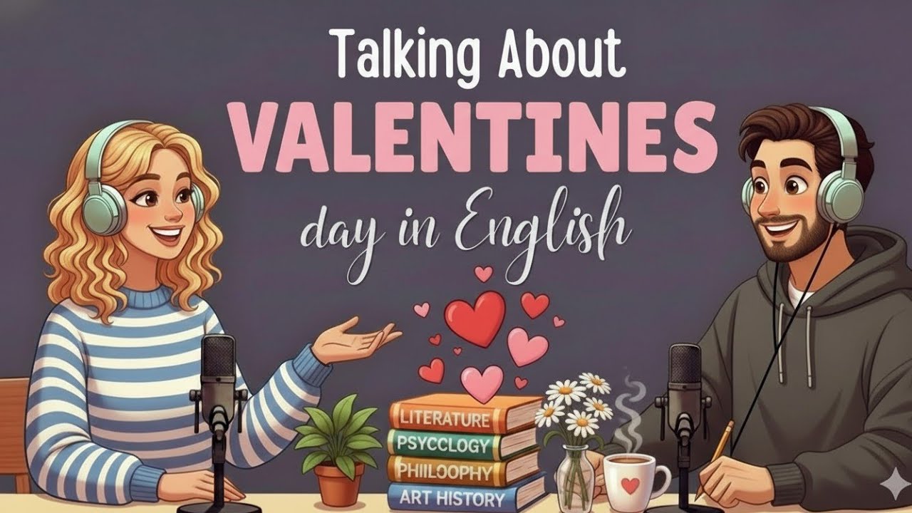 Practice English with Valentine’s Day | Easy Speaking for Beginners | A1–A2