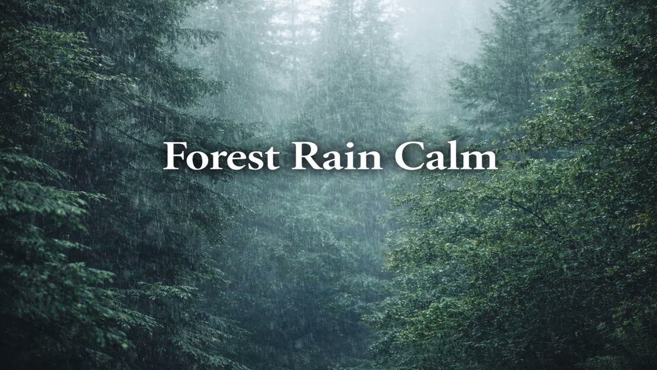 Forest Rain Calm 🌲🌧️ Peaceful Instrumental Music in Nature