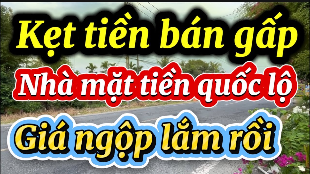 Chủ kẹt tiền bán gấp căn nhà mặt tiền quốc lộ 61 sổ Hồng công chứng liền giá ngộp 