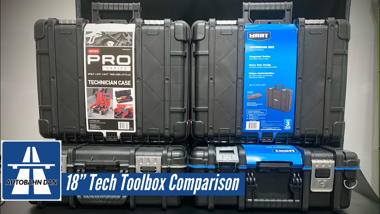 18” Hart Keter & Harbor Freight Technician Case Review