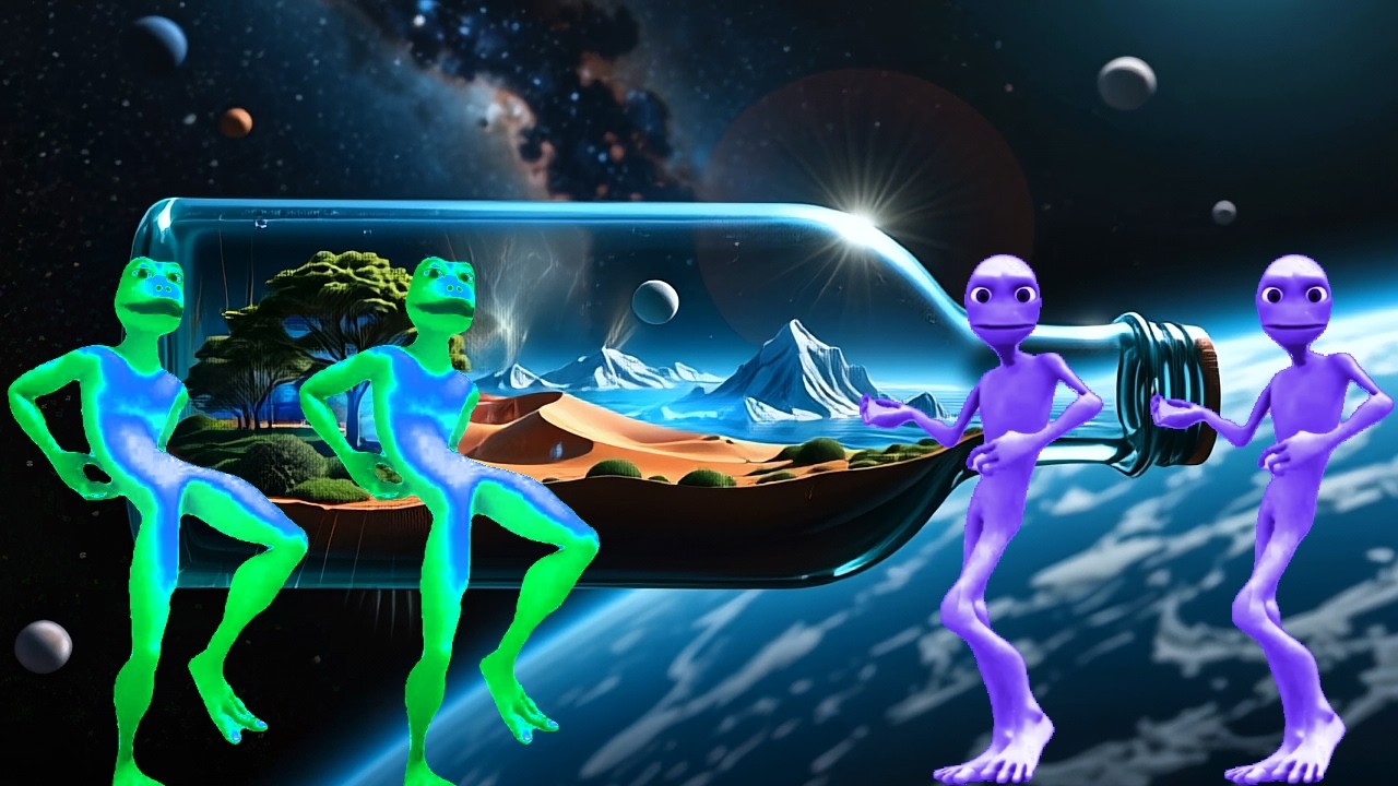 Cosmic Alchemy: Biomes Suspended in Space