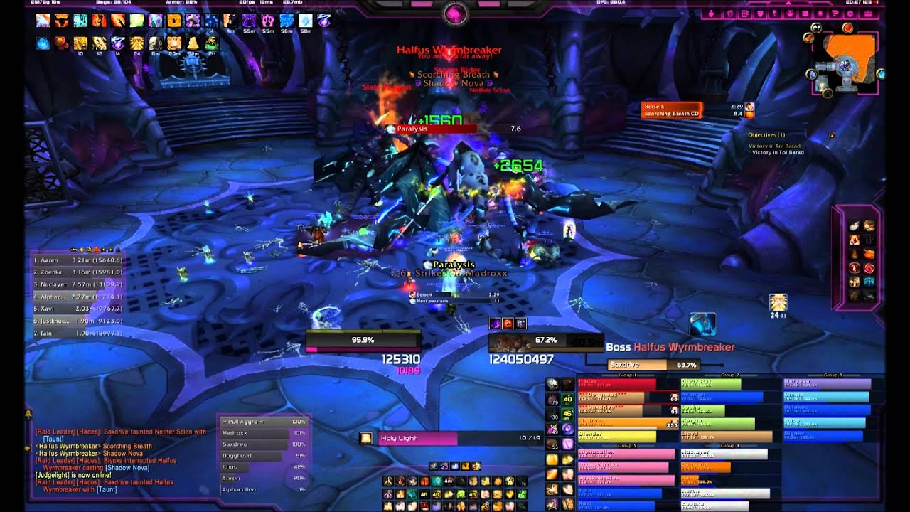 Methodical [H] vs Heroic Halfus Wyrmbreaker 25 Man (Holy Paladin POV)