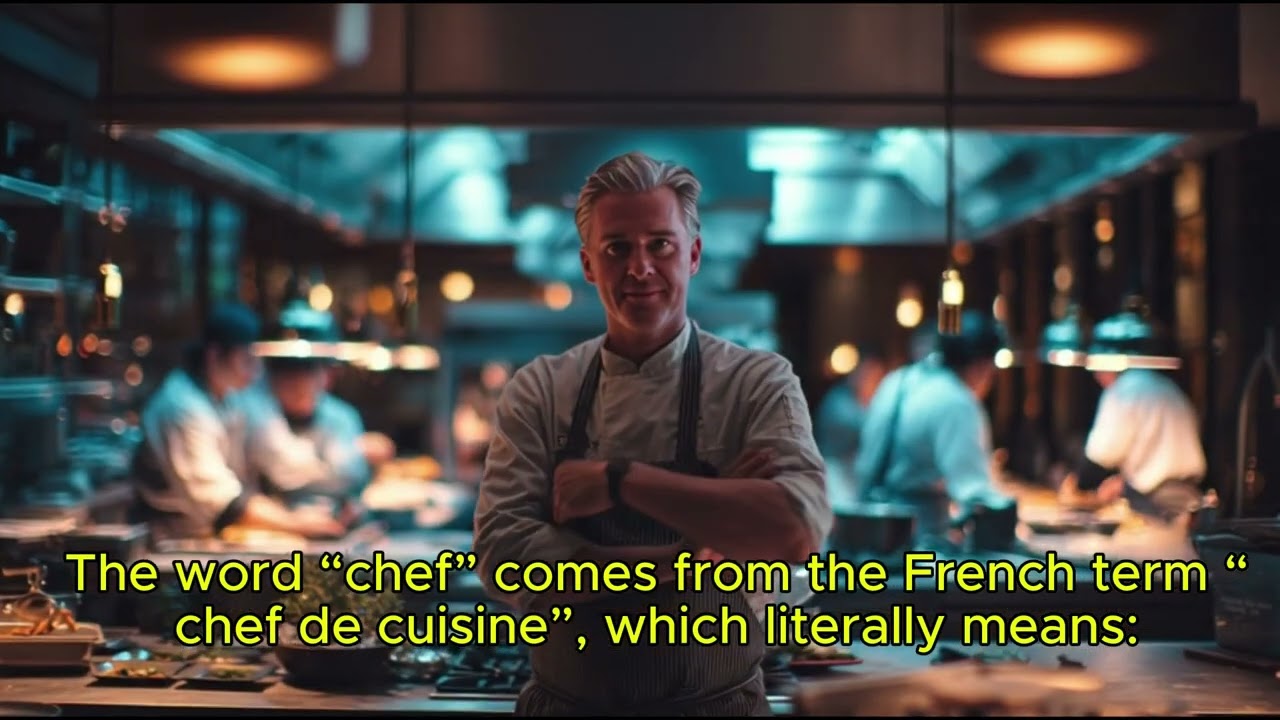 Chef versus cook. 