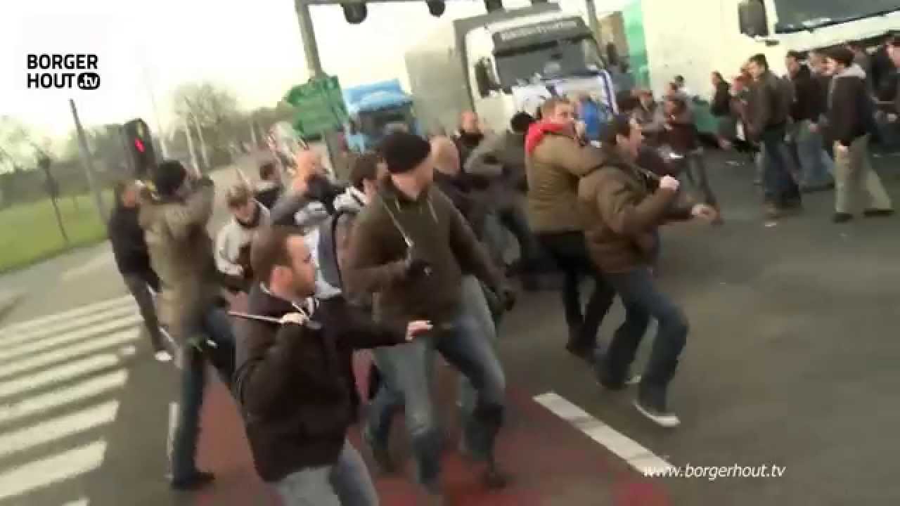 Foorkramers blokkeren Antwerpen
