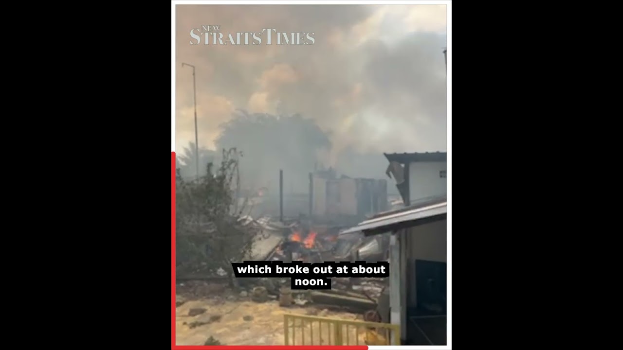 More than 30 left homeless after fire destroys 10 homes in Kampung Cina
