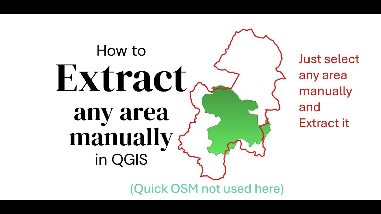 How to extract any area manually in QGIS(English)