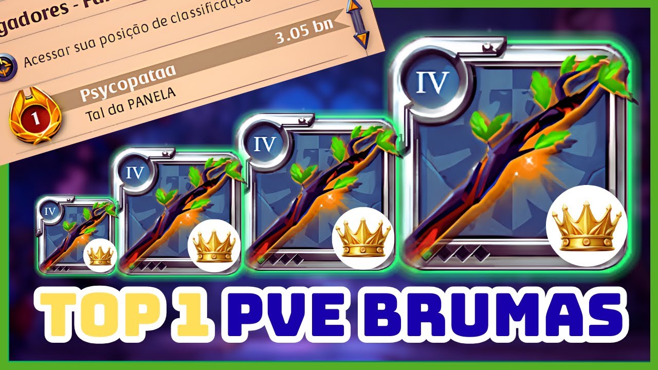 🪻​⭐​TOP 1 PvE nas Brumas!🪻​⭐​ jogando com set 4.1 - Albion Online -