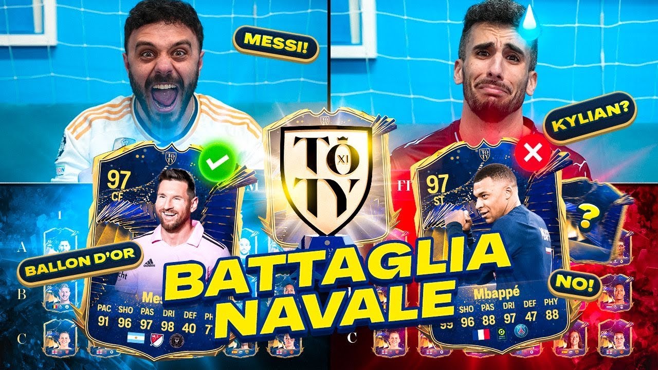 🚨 BATTAGLIA NAVALE con i TOTY vs FIUS GAMER! FC 24 TEAM OF THE YEAR CHALLENGE