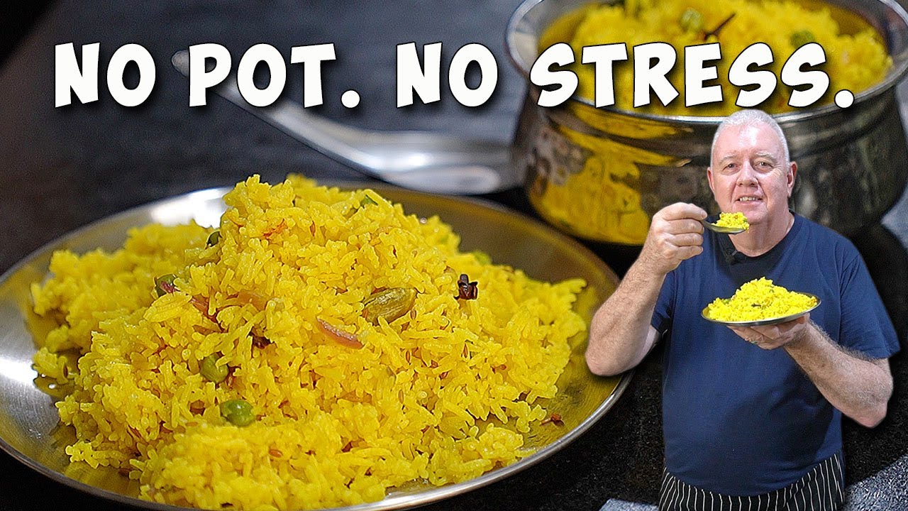 Golden Indian Yellow Rice &ndash; Easy Rice Cooker Method!