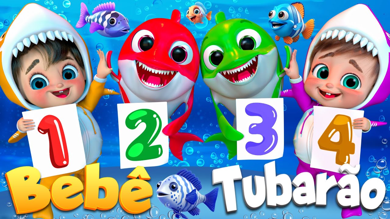 Bebê Tubarão e Seus Amigos do Mar @SuperLucaPortugues #rimasinfantis #musicasinfantis