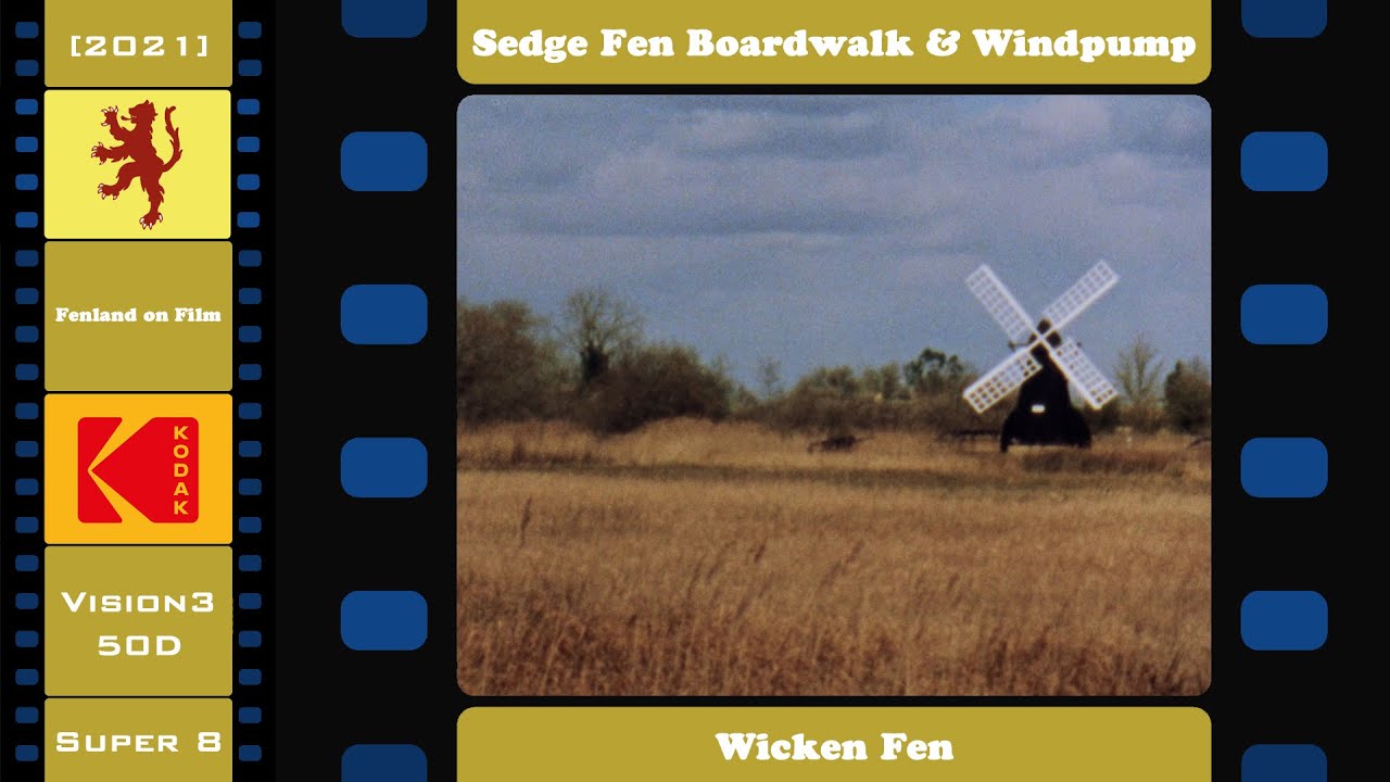 Sedge Fen Boardwalk & Windpump - Wicken Fen (2021) Super 8 Film [4K]