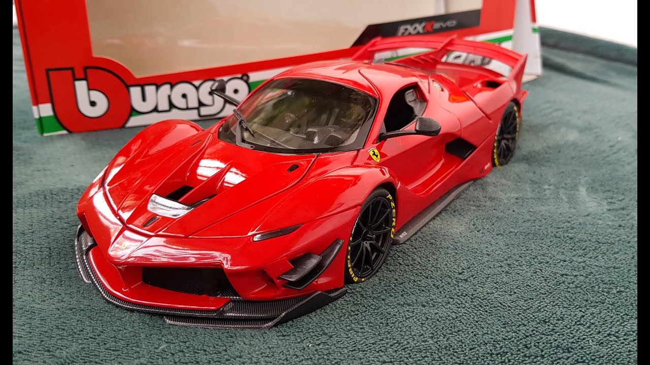 Ferrari FXX K Evo Hybrid 6.3 V12 Bburago Unboxing 1:18 diecast
