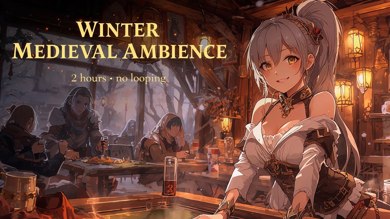 Winter Dice & Winks🎲 | Tavern Table Games | Cozy Fantasy Music | Playful Nights🍺
