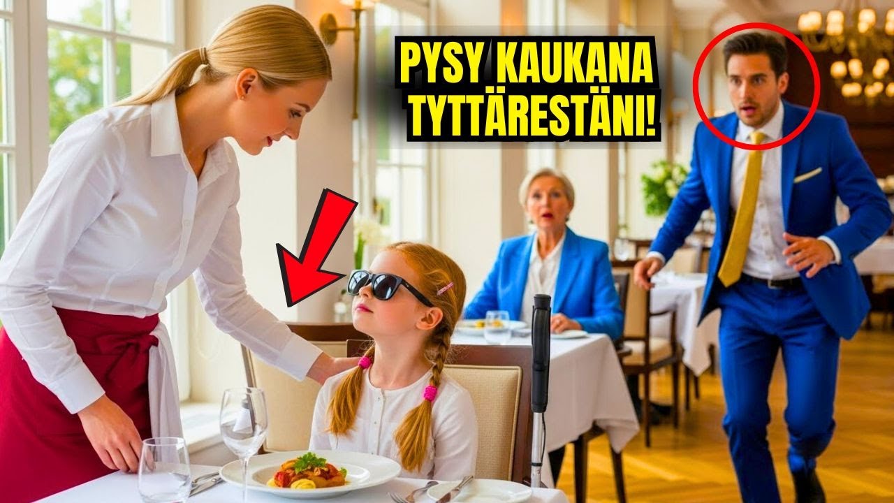 Miljonääri huusi tarjoilijalle, koska tämä koski hänen sokeaa tytärtään — mutta 1 minuutti myöhemmin