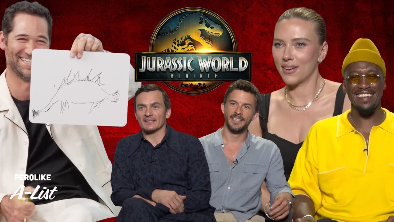 Jurassic World Rebirth Stars Face Off in EPIC Dino Drawing Battle! | Pero Like A-List