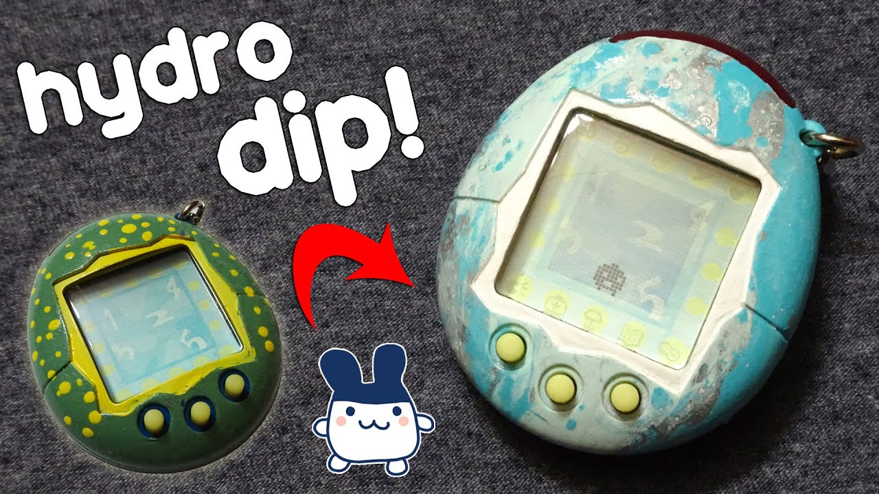 We HYDRO DIPPED a Tamagotchi Connection! | Collectible Customization | PandaBunny