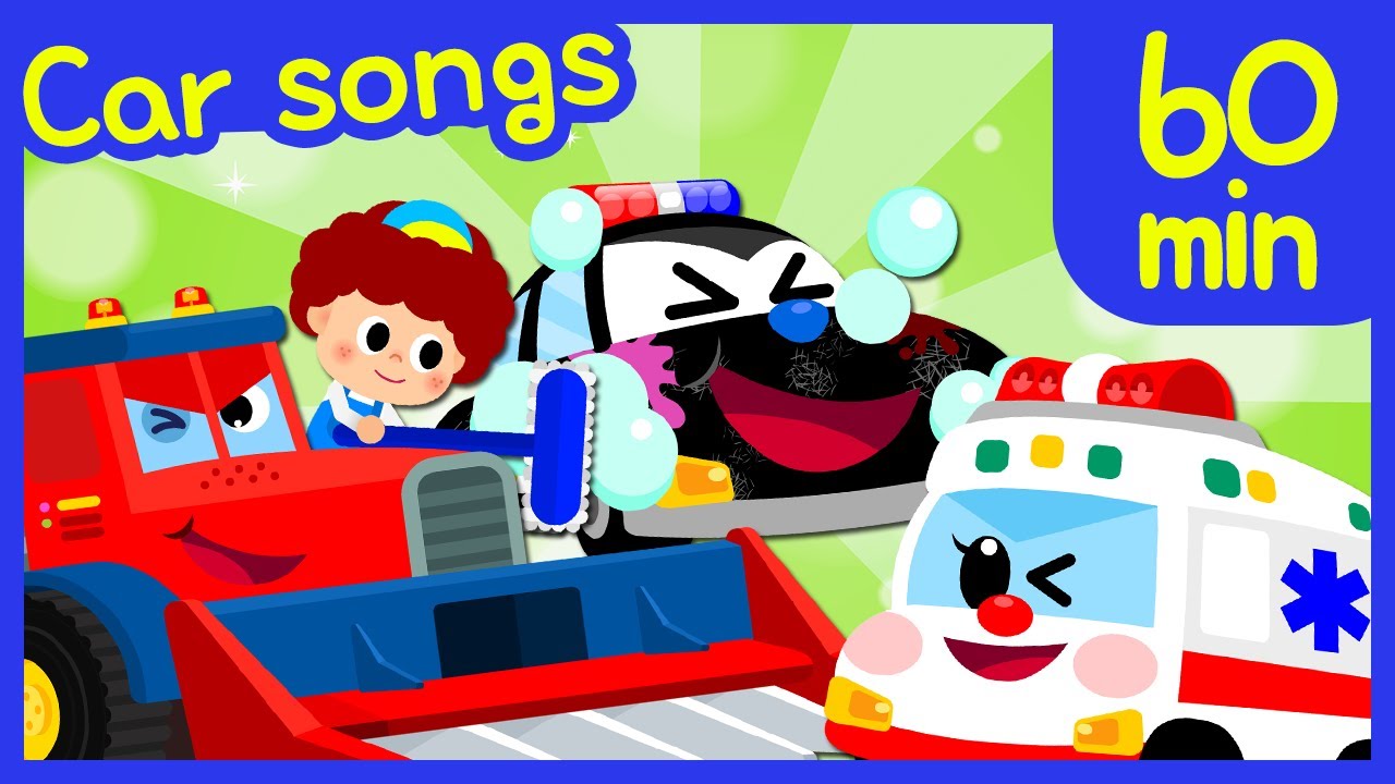 [영어동요] Car Songs for Kids +60m ♪ | 부릉부릉! 자동차 동요 모음 60분 | 자동차동요 | 티디키즈★지니키즈