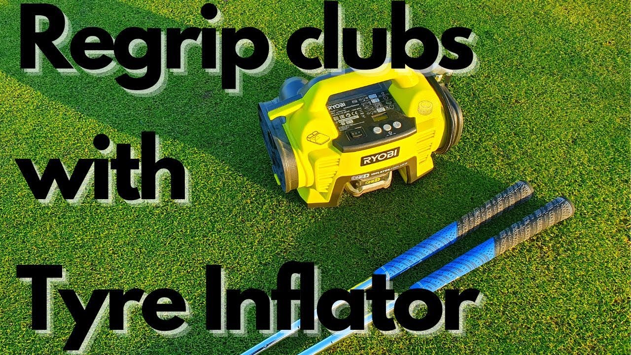 Regripping your golf clubs using compressed air....easy