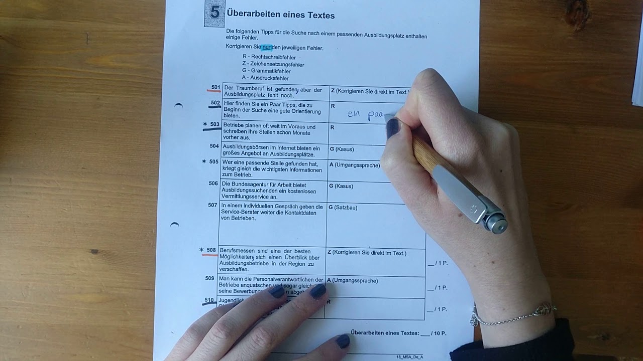 MSAlbd - Deutsch - Sprachwissen - Überarbeiten eines Textes