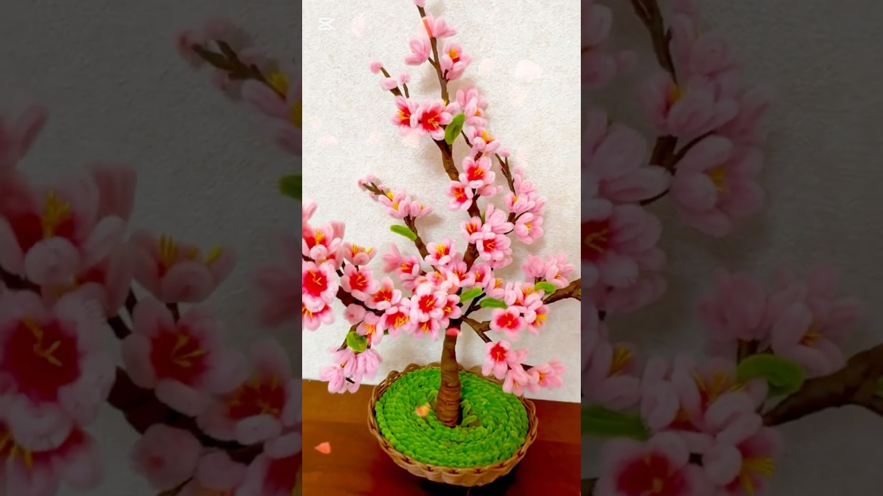 🌸 DIY Sakura Tree with Pipe Cleaners! 🇯🇵✨ Cherry Blossom 2025 | H & S Craft House