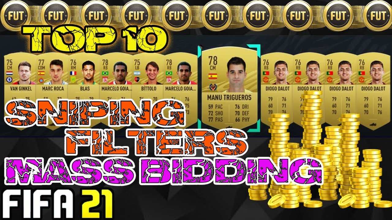 FIFA 21 / MAKE 50K COINS EVERY 25 MINS / TOP 10 MASS BIDDING/SNIPING FILTERS,  HUGE PROFIT