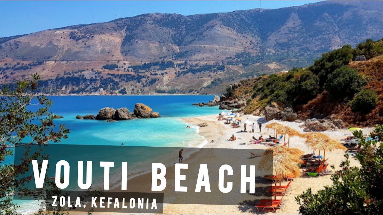 Vouti Beach by drone, Zola, Kefalonia | GREECE 🇬🇷
