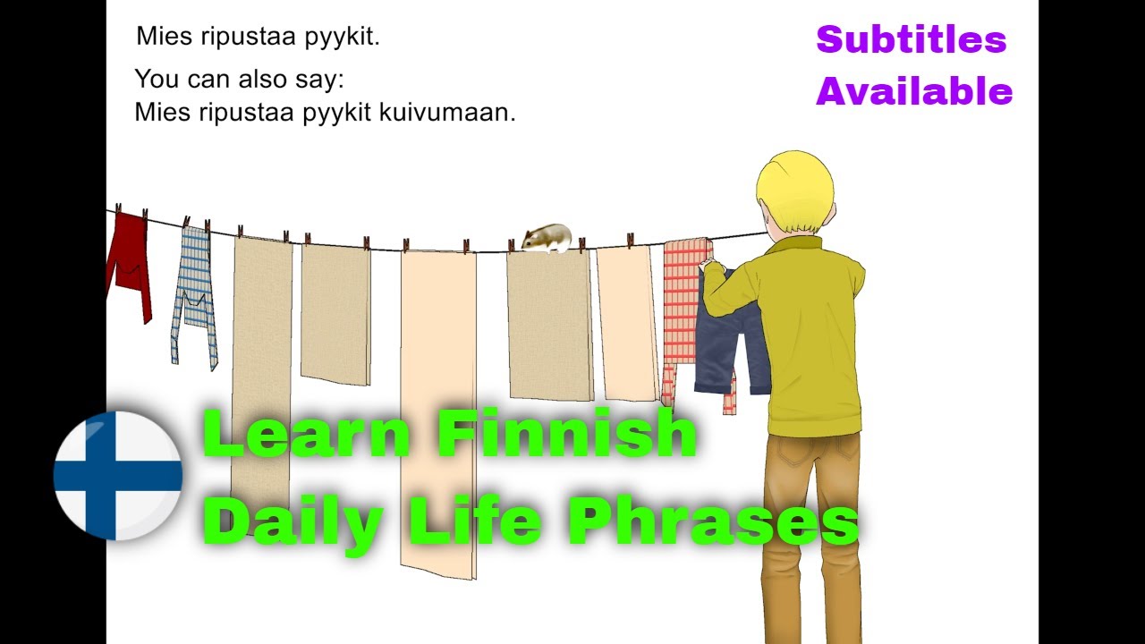 Learn Finnish Language (Daily Life Phrases With Comics)