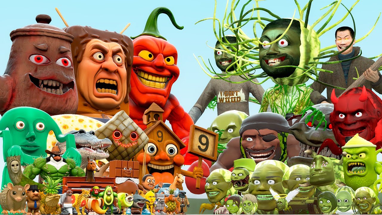 NEW ITALIAN AI BRAINROT MEMES VS LIN GANG MELON CHARACTERS (Garry's Mod)