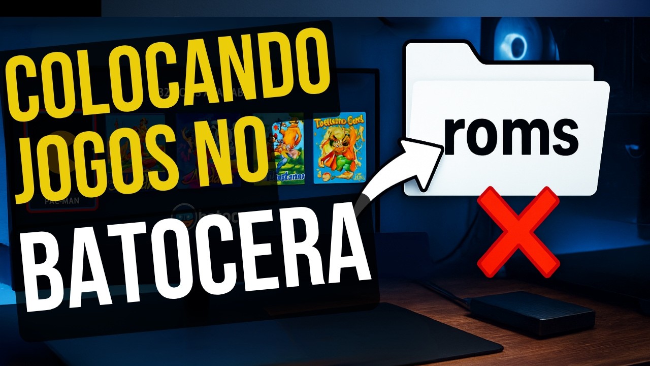 COMO COLOCAR JOGOS no BATOCERA da forma correta (não basta só copiar e colar!)