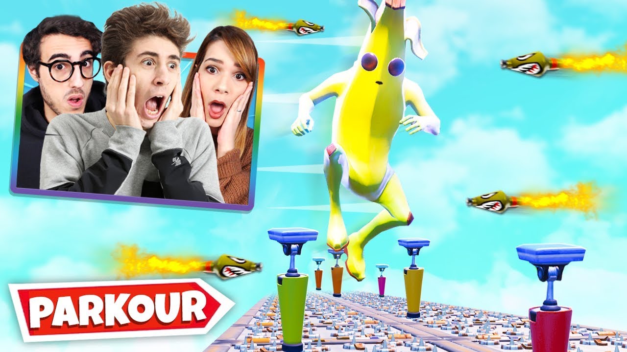 FORTNITE: LA PROVA FINALE DI PARKOUR!! - w/Two Players One Console