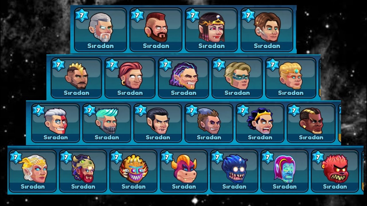 TÜM SIRADAN KARAKTERLERİ 7. SEVİYE YAPTIK | Kafa Topu 2