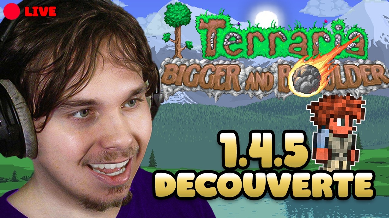 🔴ON CONTINUE LA DECOUVERTE DE TERRARIA 1.4.5 !🔥