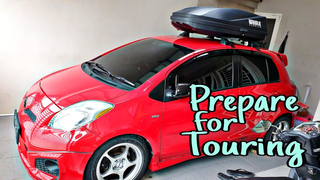 Pasang Roof Box Toyota Yaris | Persiapan sebelum touring