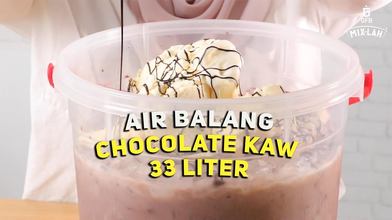 Resipi Air Balang Chocolate Kaw | Cara Mudah Bancuh Coklat Premium