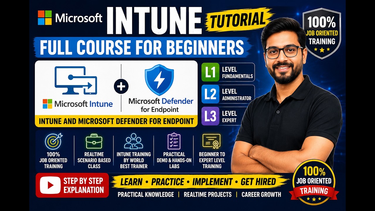 Intune job oriented Course | Intune L1, L2, L3 level Training | Intune Zero Hero |Intune live Course