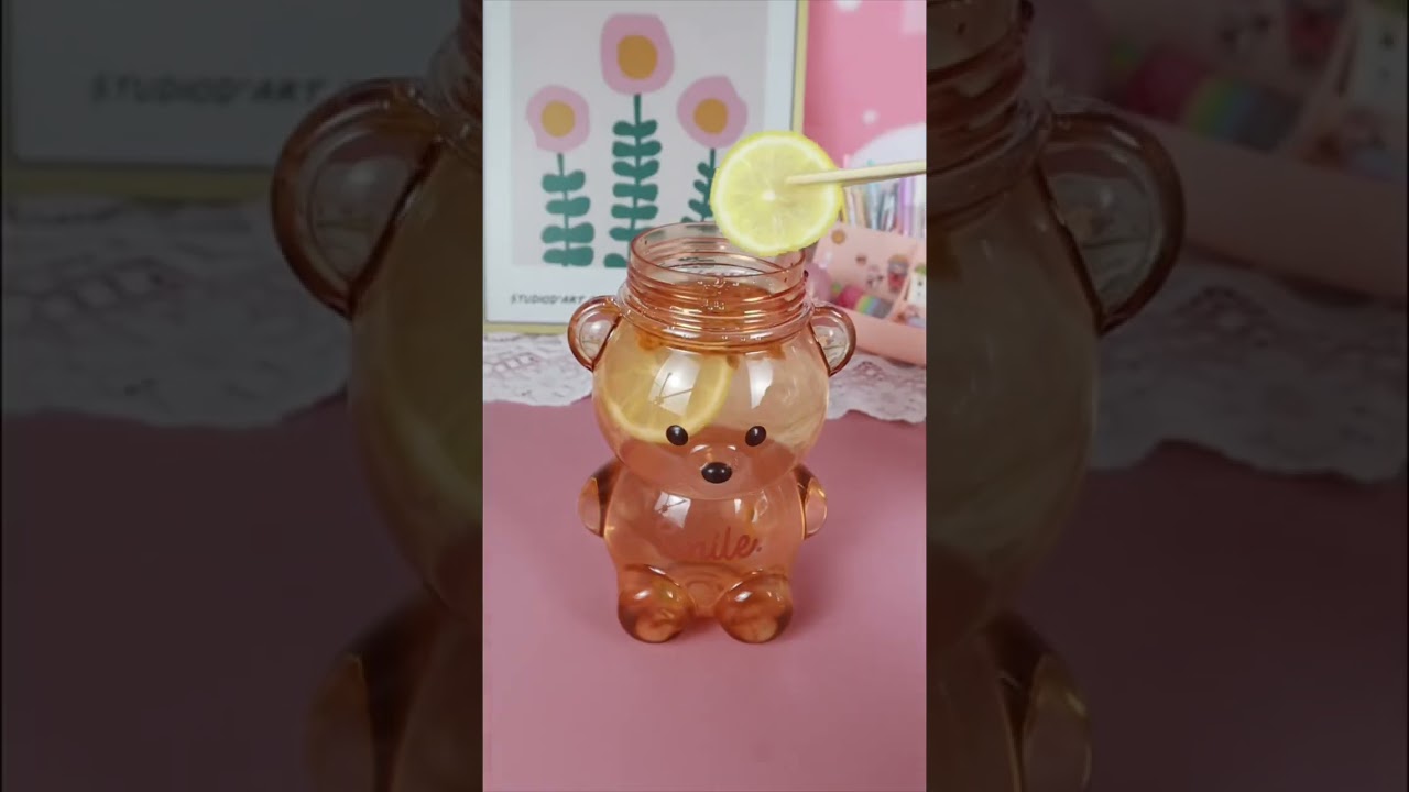 Cool!#giftforher #bear #bottle #asmr #giftideas #unboxing #drinks #fruit #onlinebusiness #jfashion