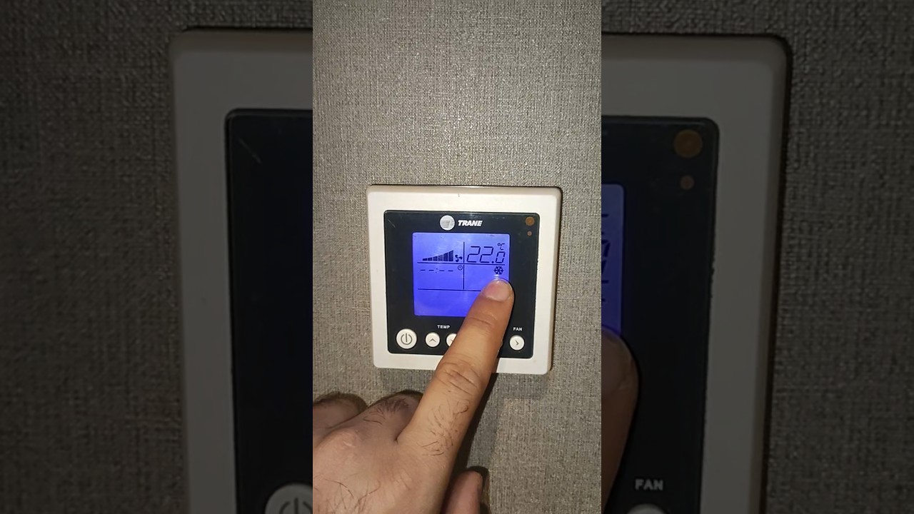 #How to setting trane ac thermostat #