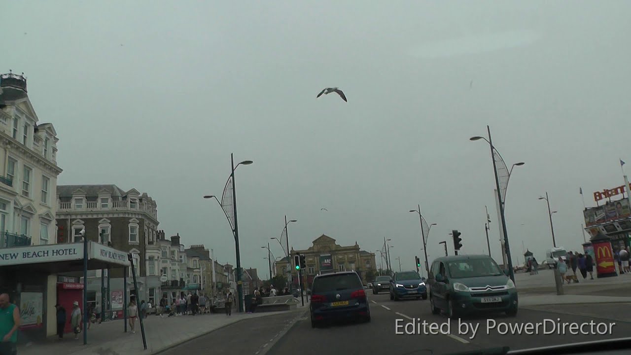 Driving out of Great Yarmouth to Gorleston on Sea in Norfolk 2020