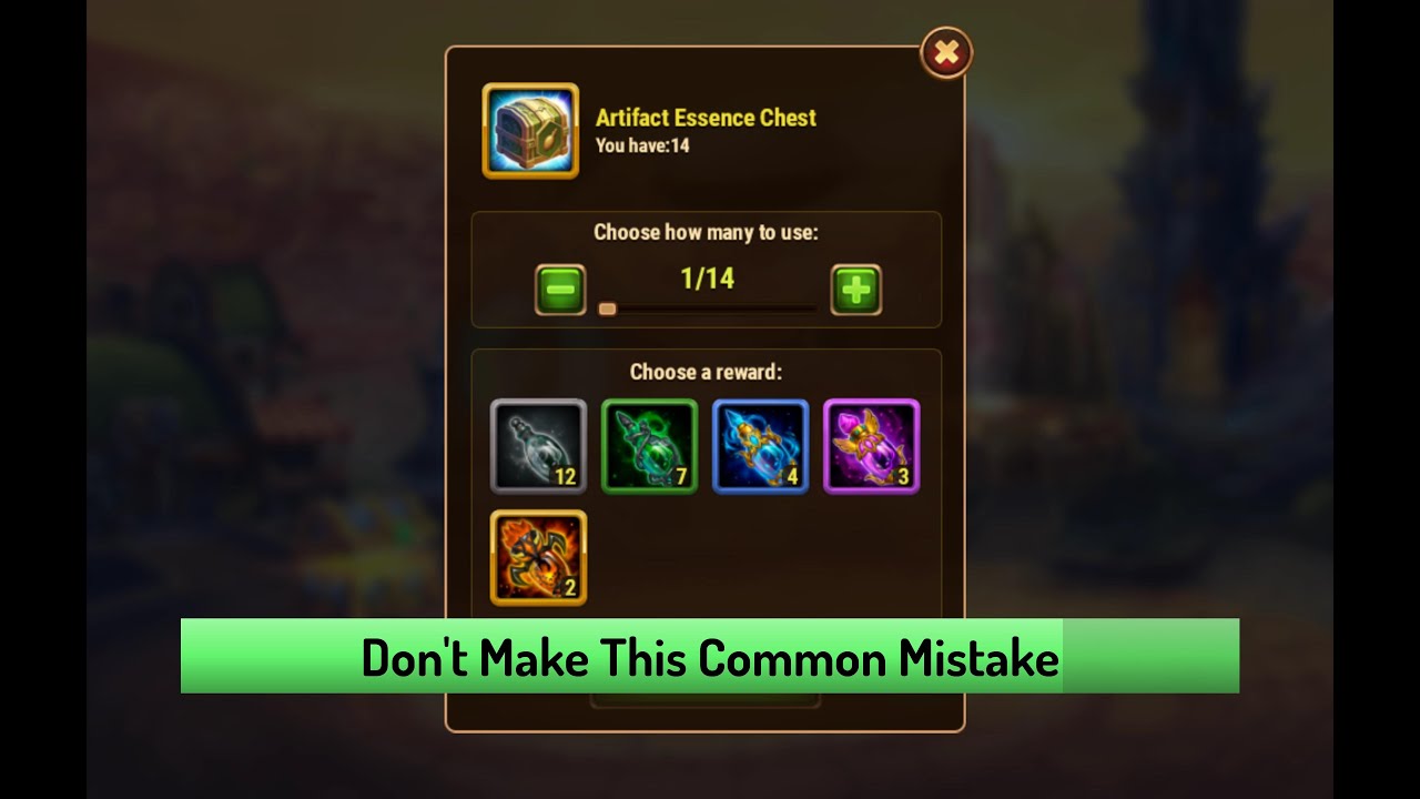 Hero Wars &mdash; Artifact Essense, Scroll, and Metal Chests