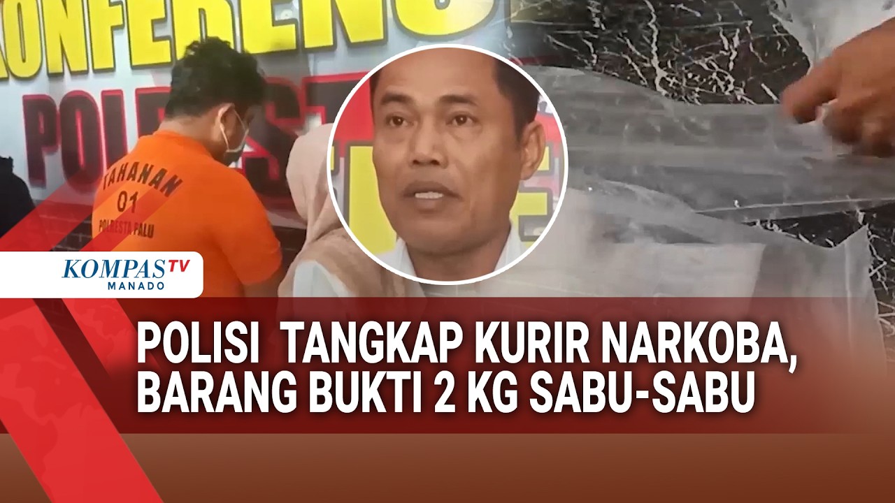 POLISI  TANGKAP KURIR NARKOBA, BARANG BUKTI 2 KG SABU SABU
